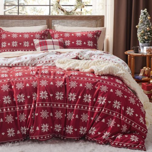 King 104 x90 Snowflake NoComforter 01