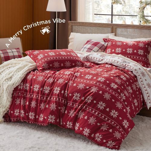 King 104 x90 Snowflake NoComforter 02