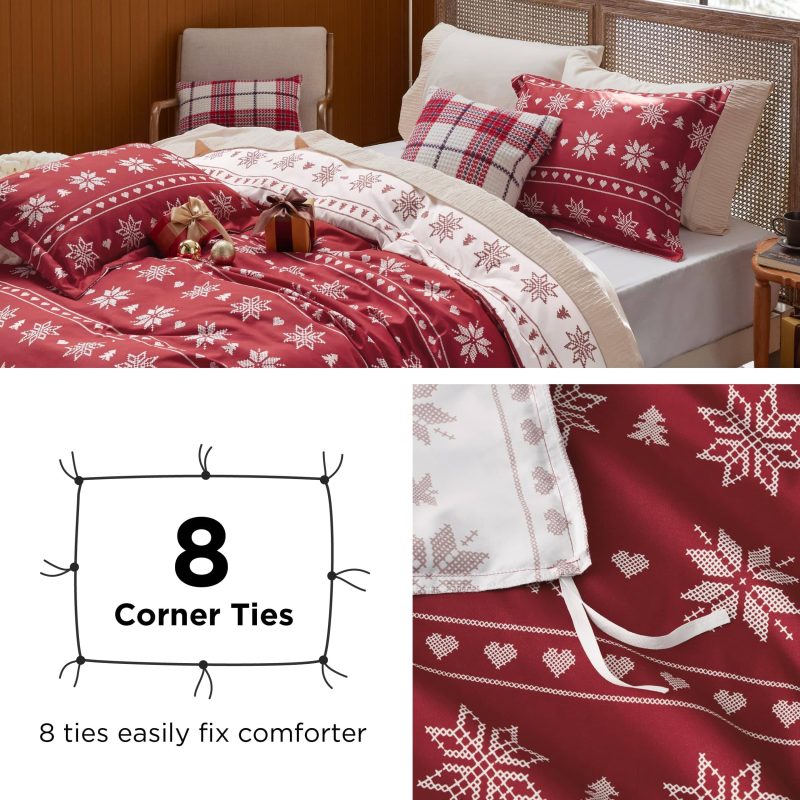 King 104 x90 Snowflake NoComforter 04