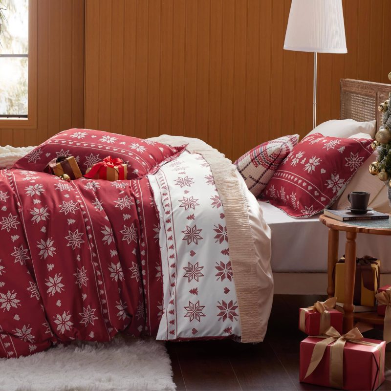 King 104 x90 Snowflake NoComforter 07