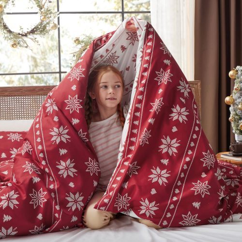 King 104 x90 Snowflake NoComforter 08