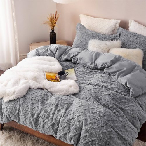 Queen 90 x90 Gray NoComforter 01