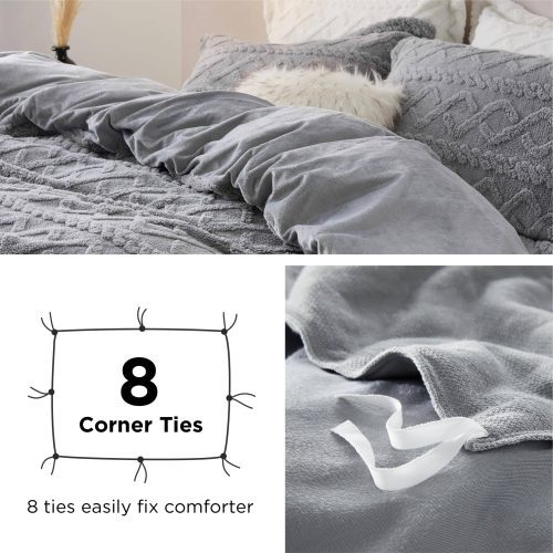 Queen 90 x90 Gray NoComforter 06