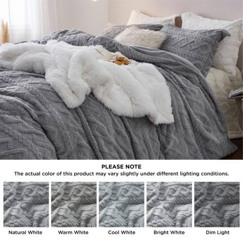 Queen 90 x90 Gray NoComforter 07