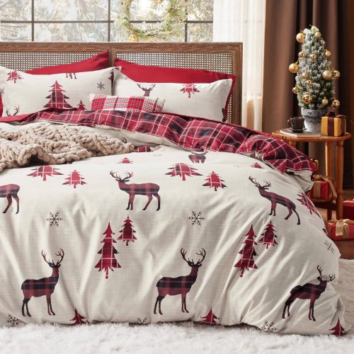 Queen 90 x90 Reindeer NoComforter 01