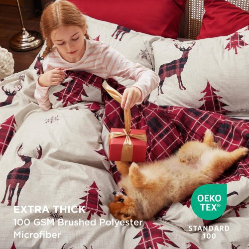 Queen 90 x90 Reindeer NoComforter 03