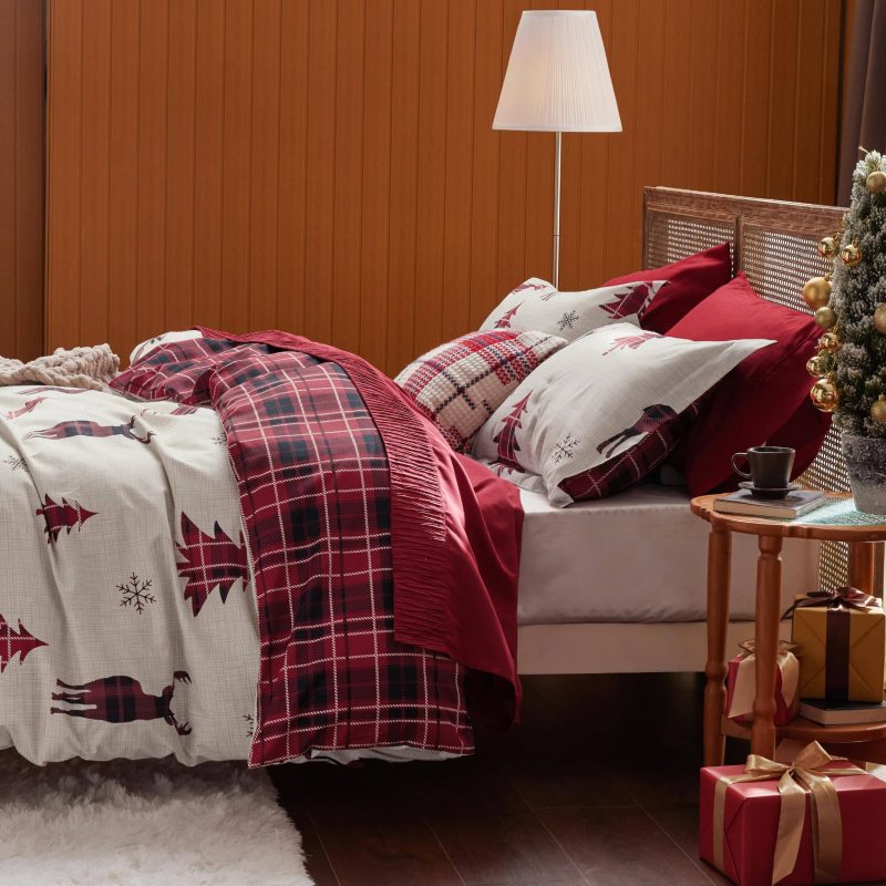 Queen 90 x90 Reindeer NoComforter 07