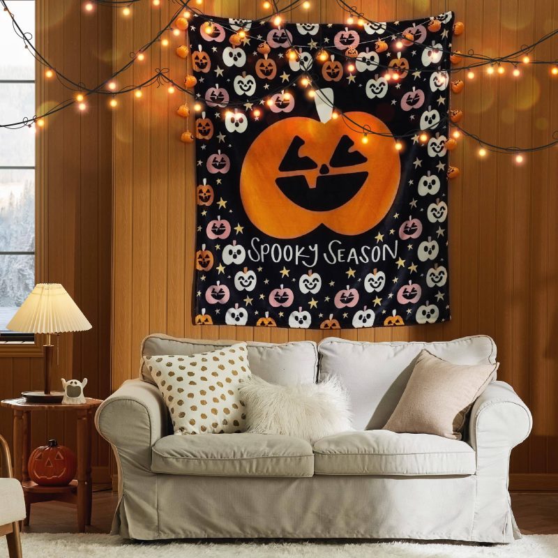 Throw 50 x60 PumpkinBlack 05